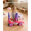 image:imageVEVOR Ride On Toddler Push Car Push Car for Toddler 19 to 36 Months Kids Ride On Toy with Horn amp Music 485 lbs Load Capacity Underseat Storage FoottoFloor Walker for Toddlers Boys Girls PinkPink