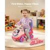 image:imageVEVOR Ride On Toddler Push Car Push Car for Toddler 19 to 36 Months Kids Ride On Toy with Horn amp Music 485 lbs Load Capacity Underseat Storage FoottoFloor Walker for Toddlers Boys Girls PinkPink