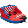 image:imageVEVOR Towable Tubes for Boating 2Rider Inflatable Boat Tubes and Towables 340 lbs Capacity Water Sport Tubes for Boat to Pull  with 2 Cockpits Full Nylon Cover Padded Grab Handles amp Safety Valve2Riders