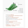 image:imageVEVOR Tractor Bucket Protector 2PCS Heavy Duty Steel Bucket Edge Protectors AntiSkid Device with Double Hexagon Lock Nuts and Bolts for Snow Leave Removal amp Spreading Gravel RedGreen