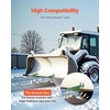 image:imageVEVOR Tractor Bucket Protector 2PCS Heavy Duty Steel Bucket Edge Protectors AntiSkid Device with Double Hexagon Lock Nuts and Bolts for Snow Leave Removal amp Spreading Gravel RedGreen