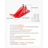 image:imageVEVOR Tractor Bucket Protector 2PCS Heavy Duty Steel Bucket Edge Protectors AntiSkid Device with Double Hexagon Lock Nuts and Bolts for Snow Leave Removal amp Spreading Gravel RedRed