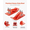image:imageVEVOR Tractor Bucket Protector 2PCS Heavy Duty Steel Bucket Edge Protectors AntiSkid Device with Double Hexagon Lock Nuts and Bolts for Snow Leave Removal amp Spreading Gravel RedOrange