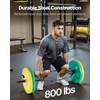 image:imageVEVOR Trap Bar Hex Bar 2Inch Hex Barbell 800 LBS Capacity Shrug Bars with Knurled Grips Weightlifting and Strength Training Equipment Home Gym for Squats Deadlifts Shoulder PressesBlack