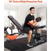 image:imageVEVOR Weight Bench 800lbs660lbs Adjustable Weight Bench Press for Full Body Workout Exercise Situp Bench for Home Gym Strength Training Multiple Functions Fast AdjustmentBlack