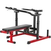 image:imageVEVORSeated Dip Machine Tricep Bicep Press Down Machine with Cable Bar Adjustable Seat and Backrest Exercise Equipment for Chest Training Upper Body Push Fitness Workout Hold up to 450LBSBlack  Red