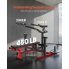 image:imageVEVORSeated Dip Machine Tricep Bicep Press Down Machine with Cable Bar Adjustable Seat and Backrest Exercise Equipment for Chest Training Upper Body Push Fitness Workout Hold up to 450LBSBlack  Red