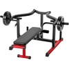 image:imageVEVORSeated Dip Machine Tricep Bicep Press Down Machine with Cable Bar Adjustable Seat and Backrest Exercise Equipment for Chest Training Upper Body Push Fitness Workout Hold up to 450LBSBlack  Red