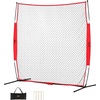 image:imageVEVOR Barricade Backstop NetMultiSport Barrier Netting with Carry Bag  7X7ft12X9ft16X10ft20x10ft Ball Sports Portable Practice Net for Baseball Softball LacrosseampHockey Equipment Training Net7 x 7 Ft