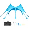 Blue-20*13 FT (3 Pole+8 Sandbags)
