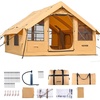 image:imageVEVOR Inflatable Tents for Camping Easy Setup Blow up Tent with Hand Pump 4 Season Glamping Tent with Stove Jack Doors amp Mesh Windows Storage Bag Included for Easy Taking58 Person With 2 Skylights