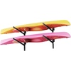 image:imageVEVOR Kayak Storage Rack for 3 Kayaks Holds 200 lbs Heavy Duty Adjustable Freestanding Stand with Lockable Wheels for Indoor Outdoor Garage Shed Dock Holder for Canoe SUP Surfboard amp PaddleboardWall Mount2 KayaksBlack