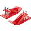 image:imageVEVOR Tractor Bucket Protector 2PCS Heavy Duty Steel Bucket Edge Protectors AntiSkid Device with Double Hexagon Lock Nuts and Bolts for Snow Leave Removal amp Spreading Gravel RedRed