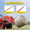 image:imageMophorn Pair Hay Spear 43 Bale Spear 3000 lbs Capacity Bale Spike Quick Attach Square Hay Bale Spears 1 34 Red Coated Bale Forks Bale Hay Spike with Hex Nut amp Sleeve for Buckets Tractors Loaders43