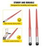 image:imageMophorn Pair Hay Spear 43 Bale Spear 3000 lbs Capacity Bale Spike Quick Attach Square Hay Bale Spears 1 34 Red Coated Bale Forks Bale Hay Spike with Hex Nut amp Sleeve for Buckets Tractors Loaders43