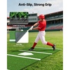 image:imageVEVOR 12x610x38 Upgraded BaseballSoftball Batting Mat with Home Plate  15MM Thicken AntiFade Turf amp AntiSlip Foam Backing Portable Hitting Trainer for CageIndoorOutdoor PracticeGreen