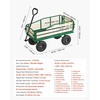 image:imageVEVOR 39 inch Pull Along Kids Wagon Red Rolling Utility Cart Wagons for Kids Cargo Wagon for Garden Beach Camping for Child PresentBlackgreen