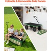 image:imageVEVOR 39 inch Pull Along Kids Wagon Red Rolling Utility Cart Wagons for Kids Cargo Wagon for Garden Beach Camping for Child PresentBlackgreen