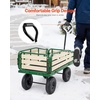 image:imageVEVOR 39 inch Pull Along Kids Wagon Red Rolling Utility Cart Wagons for Kids Cargo Wagon for Garden Beach Camping for Child PresentBlackgreen