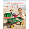 image:imageVEVOR 39 inch Pull Along Kids Wagon Red Rolling Utility Cart Wagons for Kids Cargo Wagon for Garden Beach Camping for Child PresentGreen