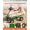 image:imageVEVOR 39 inch Pull Along Kids Wagon Red Rolling Utility Cart Wagons for Kids Cargo Wagon for Garden Beach Camping for Child PresentGreen