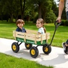 image:imageVEVOR 39 inch Pull Along Kids Wagon Red Rolling Utility Cart Wagons for Kids Cargo Wagon for Garden Beach Camping for Child PresentGreen