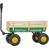 image:imageVEVOR 39 inch Pull Along Kids Wagon Red Rolling Utility Cart Wagons for Kids Cargo Wagon for Garden Beach Camping for Child PresentGreen