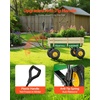 image:imageVEVOR 39 inch Pull Along Kids Wagon Red Rolling Utility Cart Wagons for Kids Cargo Wagon for Garden Beach Camping for Child PresentGreen