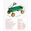 image:imageVEVOR 39 inch Pull Along Kids Wagon Red Rolling Utility Cart Wagons for Kids Cargo Wagon for Garden Beach Camping for Child PresentGreen