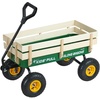 image:imageVEVOR 39 inch Pull Along Kids Wagon Red Rolling Utility Cart Wagons for Kids Cargo Wagon for Garden Beach Camping for Child PresentGreen