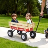 image:imageVEVOR 39 inch Pull Along Kids Wagon Red Rolling Utility Cart Wagons for Kids Cargo Wagon for Garden Beach Camping for Child PresentRed