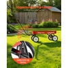 image:imageVEVOR 39 inch Pull Along Kids Wagon Red Rolling Utility Cart Wagons for Kids Cargo Wagon for Garden Beach Camping for Child PresentRed