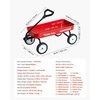 image:imageVEVOR 39 inch Pull Along Kids Wagon Red Rolling Utility Cart Wagons for Kids Cargo Wagon for Garden Beach Camping for Child PresentRed