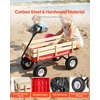 image:imageVEVOR 39 inch Pull Along Kids Wagon Red Rolling Utility Cart Wagons for Kids Cargo Wagon for Garden Beach Camping for Child PresentRed