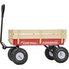 image:imageVEVOR 39 inch Pull Along Kids Wagon Red Rolling Utility Cart Wagons for Kids Cargo Wagon for Garden Beach Camping for Child PresentRed