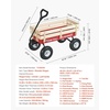 image:imageVEVOR 39 inch Pull Along Kids Wagon Red Rolling Utility Cart Wagons for Kids Cargo Wagon for Garden Beach Camping for Child PresentRed