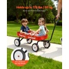 image:imageVEVOR 39 inch Pull Along Kids Wagon Red Rolling Utility Cart Wagons for Kids Cargo Wagon for Garden Beach Camping for Child PresentRed
