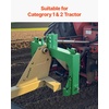 image:imageVEVOR 3Point Quick Hitch 4000 Lbs Lift Capacity 3Pt Trailer Hitch with 5 Level Adjustable Bolt Adaptation to Category 1 amp 2 Tractor Heavy Duty 3 Point Attachments Green