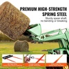 image:imageVEVOR 49 Hay Spear Bale Spears 3000lbs Loading Capacity Skid Steer Loader Tractor Bucket Attachment with 2pcs 175 Stabilizer Spears and 60 Chain Quick Attach Spike Forks49 Vertical Assembly
