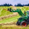 image:imageVEVOR 49 Hay Spear Bale Spears 3000lbs Loading Capacity Skid Steer Loader Tractor Bucket Attachment with 2pcs 175 Stabilizer Spears and 60 Chain Quick Attach Spike Forks49 Horizontal Assembly