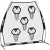 image:imageVEVOR 8 x 8 ft Football Trainer Throwing Net Training Throwing Target Practice Net with 6 Target Pockets Knotless Net Includes Straps and Portable Carry Case Improve QB Throwing AccuracyBlack