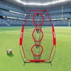 image:imageVEVOR 8 x 8 ft Football Trainer Throwing Net Training Throwing Target Practice Net with 6 Target Pockets Knotless Net Includes Straps and Portable Carry Case Improve QB Throwing AccuracyRed