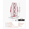 image:imageVEVOR 8 x 8 ft Football Trainer Throwing Net Training Throwing Target Practice Net with 6 Target Pockets Knotless Net Includes Straps and Portable Carry Case Improve QB Throwing AccuracyRed