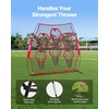 image:imageVEVOR 8 x 8 ft Football Trainer Throwing Net Training Throwing Target Practice Net with 6 Target Pockets Knotless Net Includes Straps and Portable Carry Case Improve QB Throwing AccuracyRed