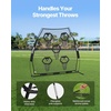 image:imageVEVOR 8 x 8 ft Football Trainer Throwing Net Training Throwing Target Practice Net with 6 Target Pockets Knotless Net Includes Straps and Portable Carry Case Improve QB Throwing AccuracyBlack