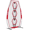 image:imageVEVOR 8 x 8 ft Football Trainer Throwing Net Training Throwing Target Practice Net with 6 Target Pockets Knotless Net Includes Straps and Portable Carry Case Improve QB Throwing AccuracyRed
