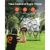 image:imageVEVOR 8 x 8 ft Football Trainer Throwing Net Training Throwing Target Practice Net with 6 Target Pockets Knotless Net Includes Straps and Portable Carry Case Improve QB Throwing AccuracyBlack