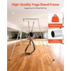 image:imageVEVOR Adjustable Yoga Aerial Rig Aerial Silk Stands with Height Adjustable 511FT Portable Stainless Steel Rigamp Aluminum Frame Legs Fit with HoopsLyraSilksHammockSilver