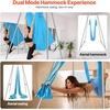 image:imageVEVOR Aerial Yoga Frame amp Hammock 55115 lbs Load Capacity 968 ft Height Professional Training Swing Stand Comes with 131 Yards Aerial Hammock Yoga Rig for Indoor Outdoor PurpleBlueBlue