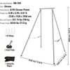 image:imageVEVOR Aerial Yoga Frame amp Hammock 55115 lbs Load Capacity 968 ft Height Professional Training Swing Stand Comes with 131 Yards Aerial Hammock Yoga Rig for Indoor Outdoor PurpleBlueSilver